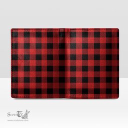 Scottish Rob Roy MacGregor Modern Clan Tartan Mens Leather Wallet Tartan Wallet