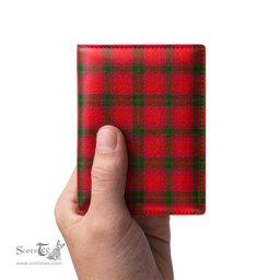 Scottish MacNab Modern Clan Tartan Mens Leather Wallet Tartan Wallet