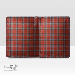 Scottish Robertson Weathered Clan Tartan Mens Leather Wallet Tartan Wallet
