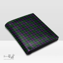 Scottish Morrison Modern Clan Tartan Mens Leather Wallet Tartan Wallet