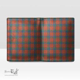 Scottish Robertson Ancient Clan Tartan Mens Leather Wallet Tartan Wallet