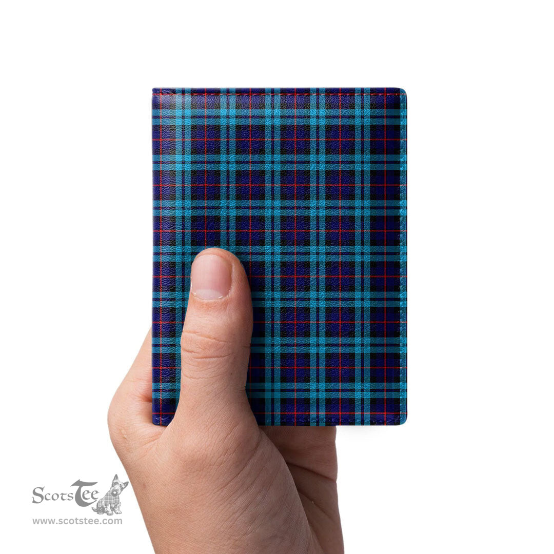 Scottish McCorquodale Clan Tartan Mens Leather Wallet Tartan Wallet