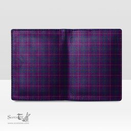 Scottish Pride of Glencoe Clan Tartan Mens Leather Wallet Tartan Wallet