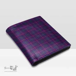 Scottish Pride of Glencoe Clan Tartan Mens Leather Wallet Tartan Wallet
