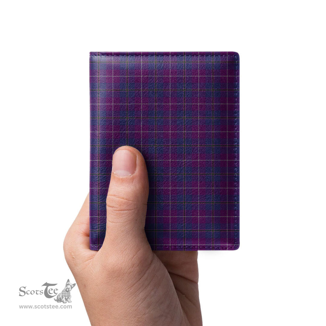 Scottish Pride of Glencoe Clan Tartan Mens Leather Wallet Tartan Wallet
