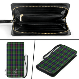 Scottish Leslie Hunting Clan Tartan Clutch Purse