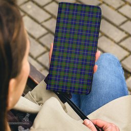 Scottish MacLeod of Harris Modern Clan Tartan Clutch Purse