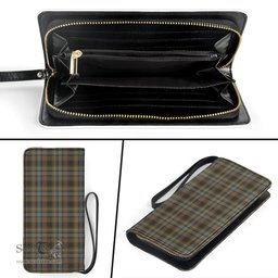 Scottish Stewart Hunting Weathered Clan Tartan Clutch Purse