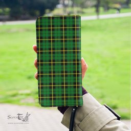 Scottish Wallace Hunting Green Clan Tartan Clutch Purse