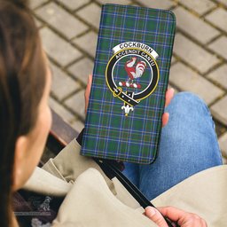 Scottish Cockburn Ancient Clan Crest Tartan Clutch Purse