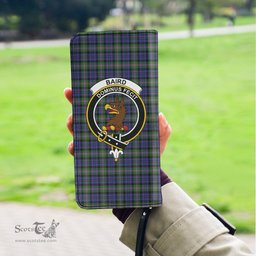 Scottish Baird Modern Clan Crest Tartan Clutch Purse