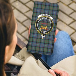 Scottish Cameron of Erracht Ancient Clan Crest Tartan Clutch Purse