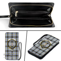 Scottish Bell of the Borders Clan Crest Tartan Clutch Purse