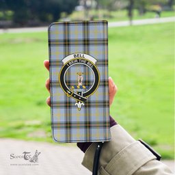 Scottish Bell of the Borders Clan Crest Tartan Clutch Purse