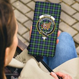 Scottish Baillie Modern Clan Crest Tartan Clutch Purse