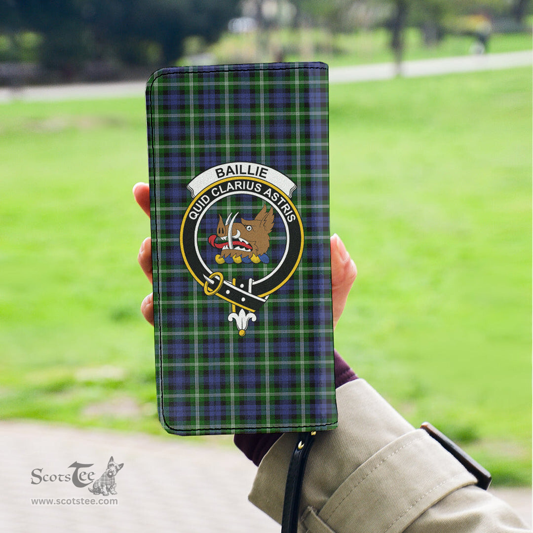 Scottish Baillie Modern Clan Crest Tartan Clutch Purse