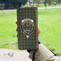 Scottish Davidson Tulloch Dress Clan Crest Tartan Clutch Purse