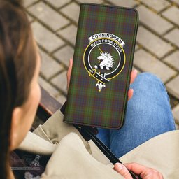 Scottish Cunningham Hunting Modern Clan Crest Tartan Clutch Purse
