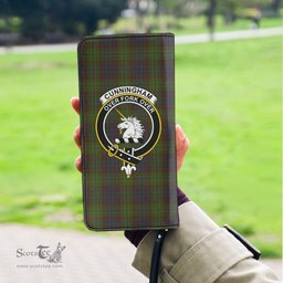 Scottish Cunningham Hunting Modern Clan Crest Tartan Clutch Purse