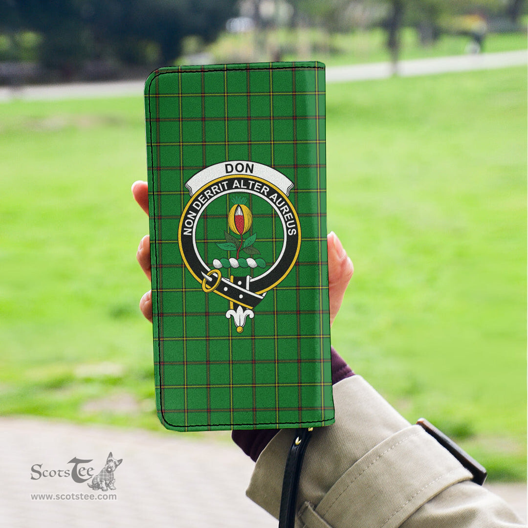 Scottish Don _Tribe of Mar Clan Crest Tartan Clutch Purse