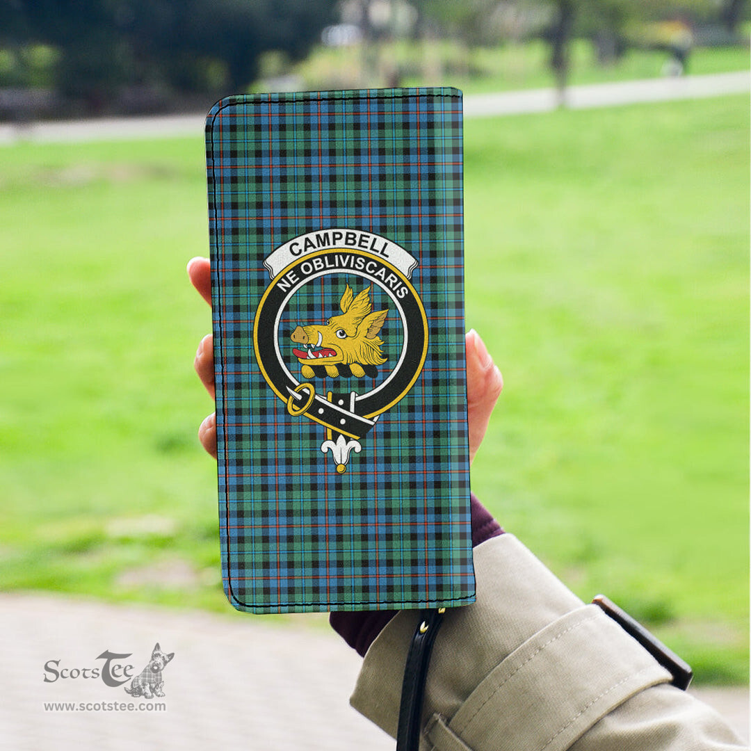 Scottish Campbell of Cawdor Ancient Clan Crest Tartan Clutch Purse