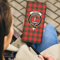 Scottish Erskine Modern Clan Crest Tartan Clutch Purse