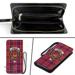 Scottish Cameron of Lochiel Modern Clan Crest Tartan Clutch Purse