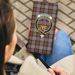 Scottish Cameron of Erracht Weathered Clan Crest Tartan Clutch Purse