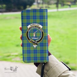 Scottish Barclay Hunting Ancient Clan Crest Tartan Clutch Purse
