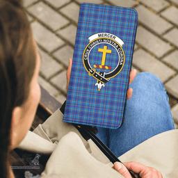 Scottish Mercer Modern Clan Crest Tartan Clutch Purse