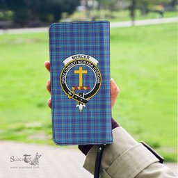 Scottish Mercer Modern Clan Crest Tartan Clutch Purse