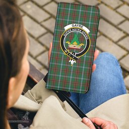 Scottish Gayre Clan Crest Tartan Clutch Purse