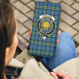 Scottish MacLeod of Harris Ancient Clan Crest Tartan Clutch Purse