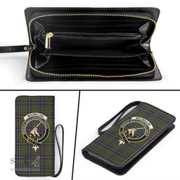 Scottish MacMillan Hunting Modern Clan Crest Tartan Clutch Purse