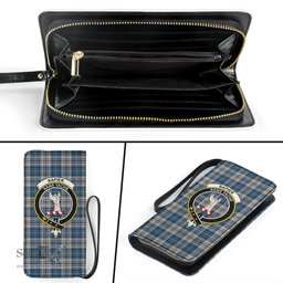 Scottish Napier Modern Clan Crest Tartan Clutch Purse