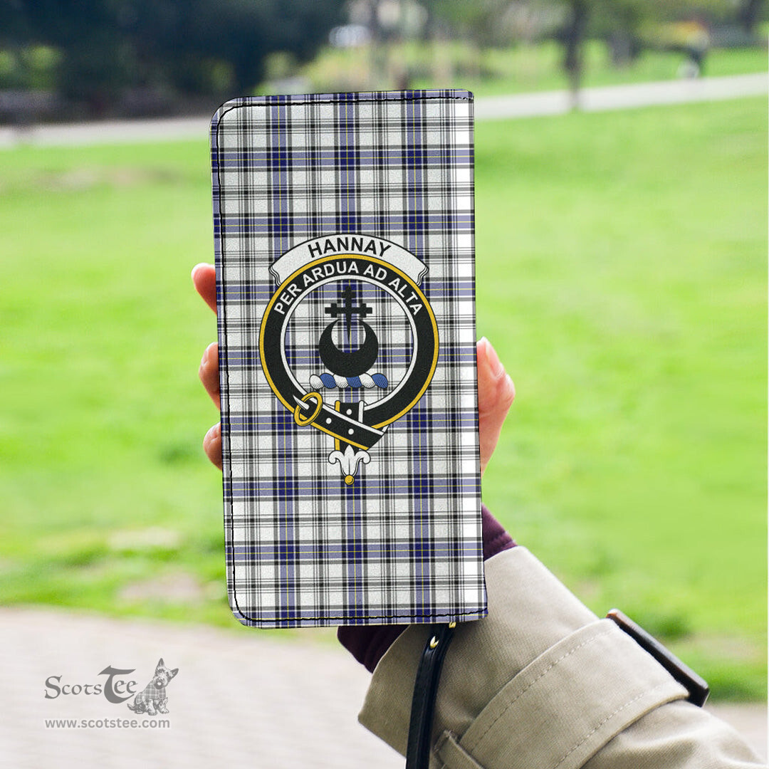 Scottish Hannay Modern Clan Crest Tartan Clutch Purse