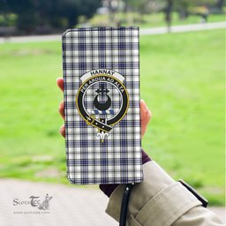 Scottish Hannay Modern Clan Crest Tartan Clutch Purse