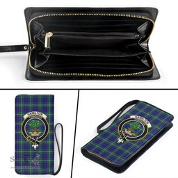 Scottish Hamilton Hunting Modern Clan Crest Tartan Clutch Purse