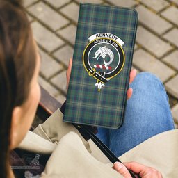 Scottish Kennedy Modern Clan Crest Tartan Clutch Purse