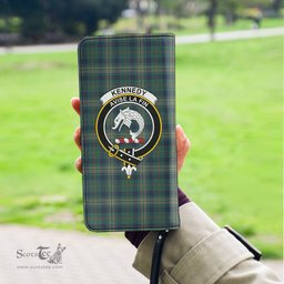 Scottish Kennedy Modern Clan Crest Tartan Clutch Purse