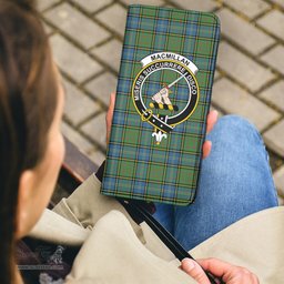 Scottish MacMillan Hunting Ancient Clan Crest Tartan Clutch Purse