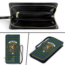 Scottish Newlands of Lauriston Clan Crest Tartan Clutch Purse