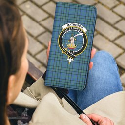 Scottish Matheson Hunting Ancient Clan Crest Tartan Clutch Purse