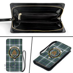 Scottish MacKenzie Dress Ancient Clan Crest Tartan Clutch Purse