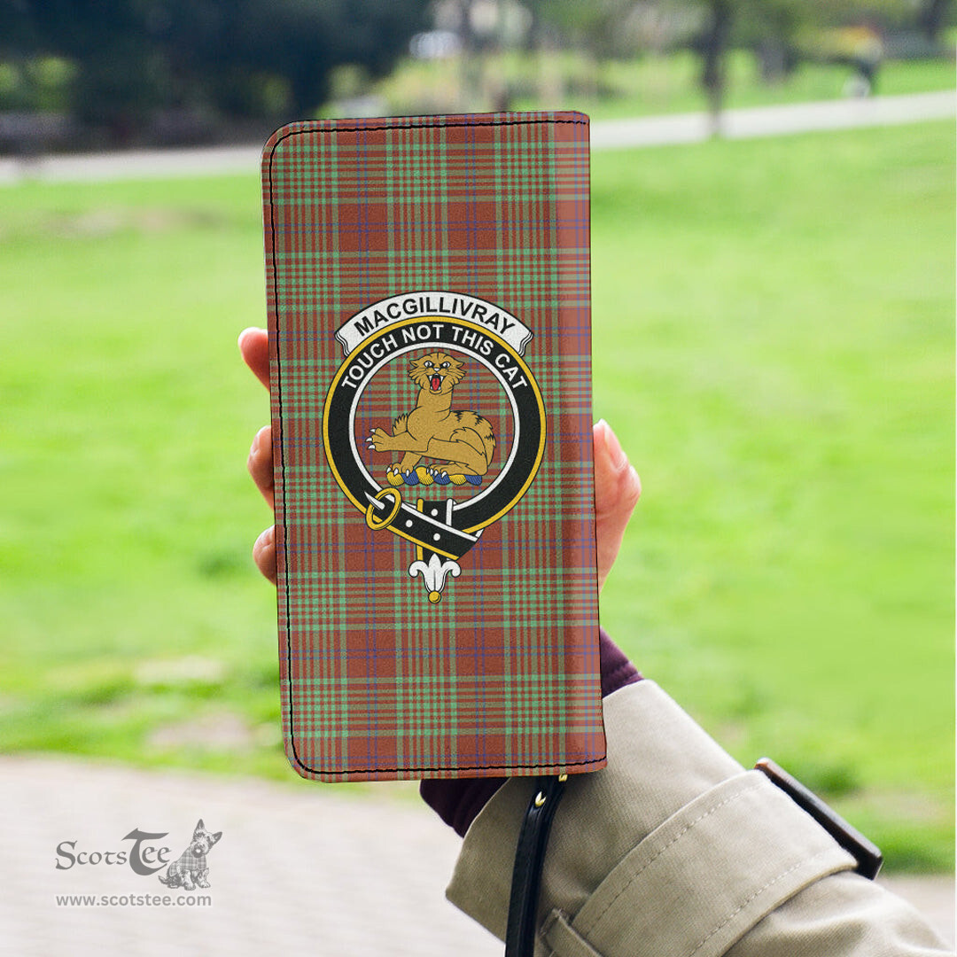 Scottish MacGillivray Hunting Ancient Clan Crest Tartan Clutch Purse