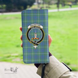 Scottish MacIntyre Hunting Ancient Clan Crest Tartan Clutch Purse