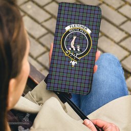 Scottish Fletcher Modern Clan Crest Tartan Clutch Purse