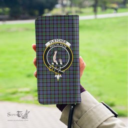 Scottish Fletcher Modern Clan Crest Tartan Clutch Purse