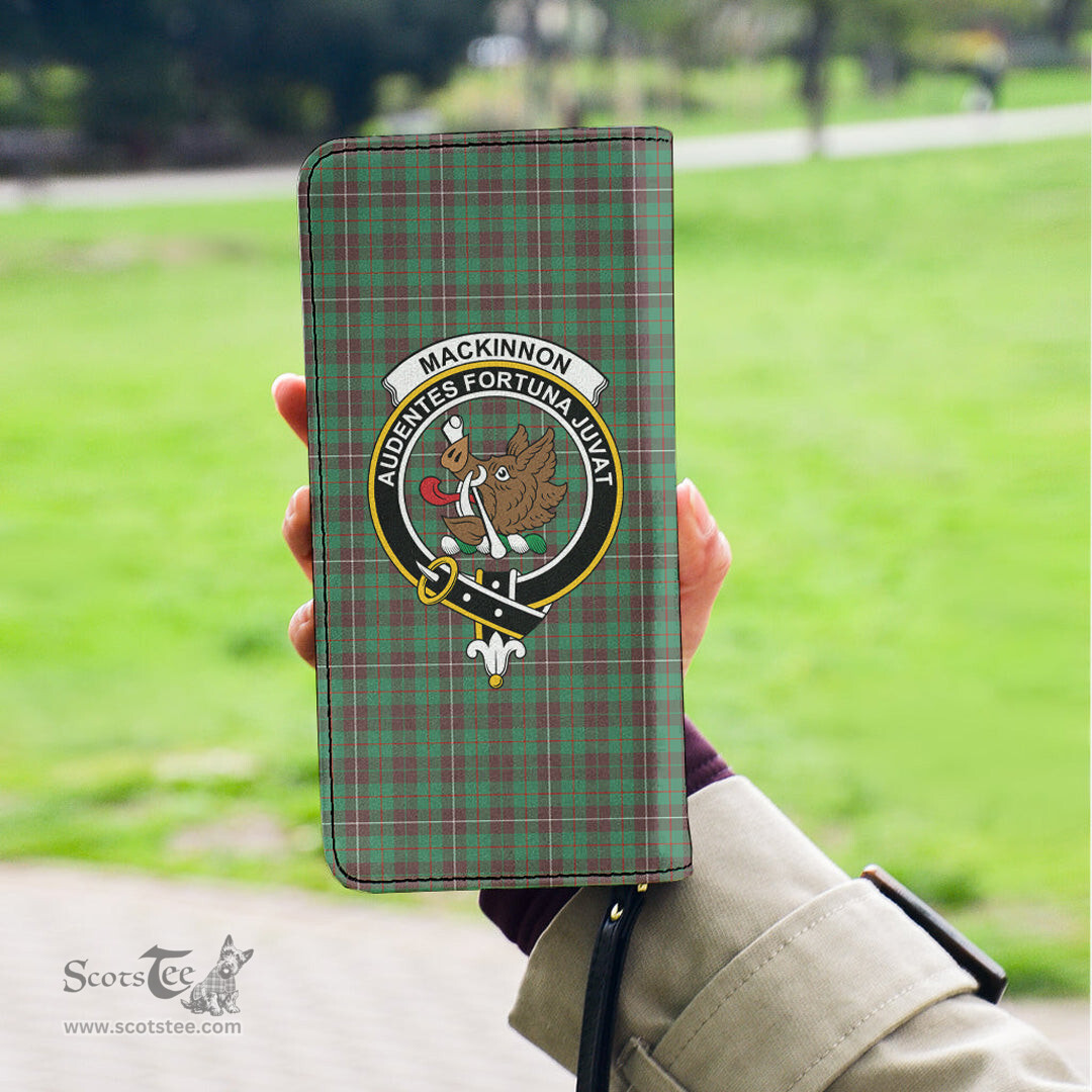 Scottish MacKinnon Hunting Ancient Clan Crest Tartan Clutch Purse