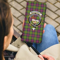 Scottish MacDonald of Clanranald Clan Crest Tartan Clutch Purse